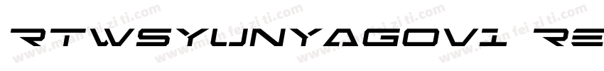 RTwSyunYaGOv1 Regular字体转换